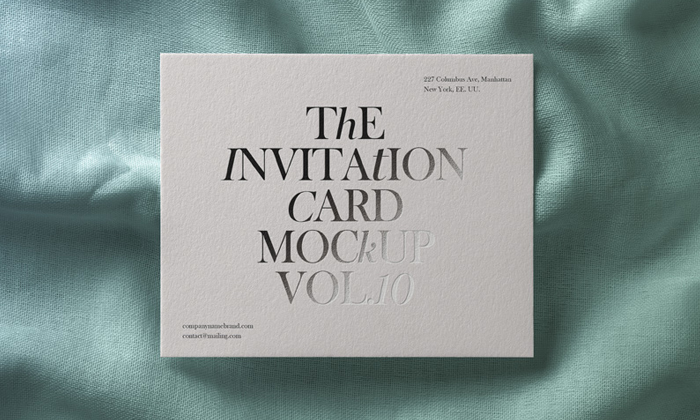 Free Premium Branding Invitation Mockup Design - Mockup Planet