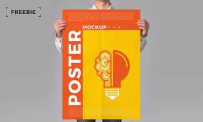 Free-Standing-Man-Holding-Poster-Mockup-PSD-2018-300