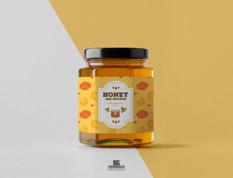 Download Free Honey Jar Mockup PSD 2018 - Mockup Planet