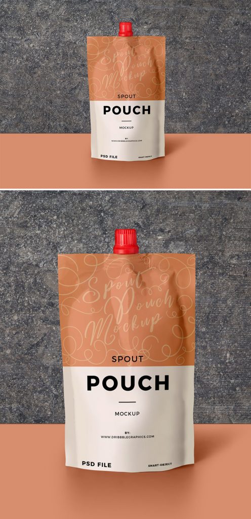 Download Free Ketchup Spout Pouch Mockup PSD 2018 - Mockup Planet