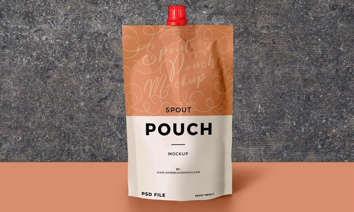 Download Free Ketchup Spout Pouch Mockup PSD 2018 - Mockup Planet