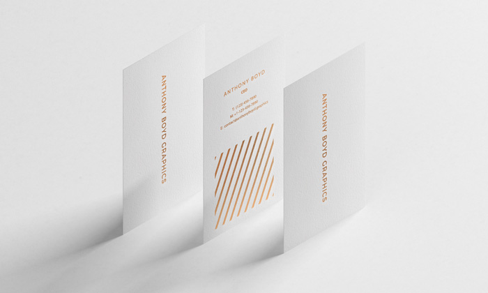 Free Modern Vertical Business Card Mockup - Mockup Planet