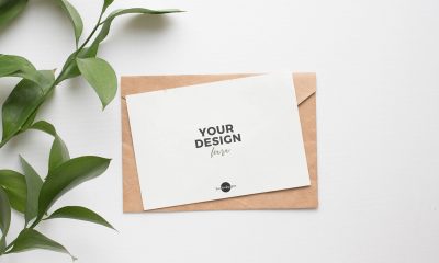Free-Invitation-Card-with-Leaves-PSD-Mockup