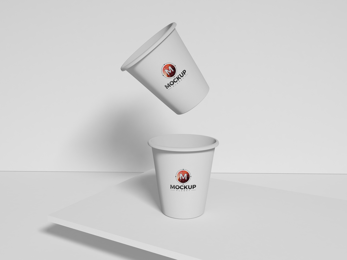 Free PSD Paper Cup Mockup Design For Branding - Mockup Planet