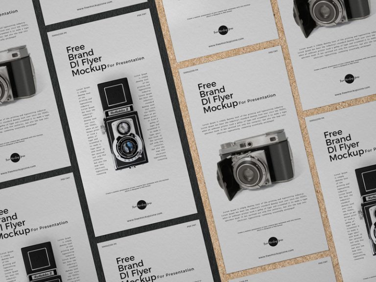 Free Dl Flyer Mockup Design PSD For Presentation 2019 - Mockup Planet
