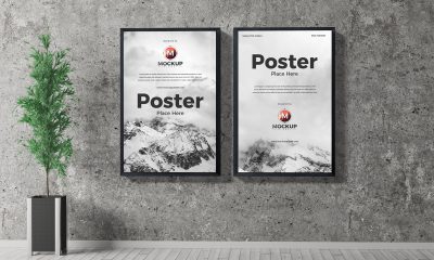 Free-Indoor-Frame-Poster-Mockup-PSD-For-Presentation