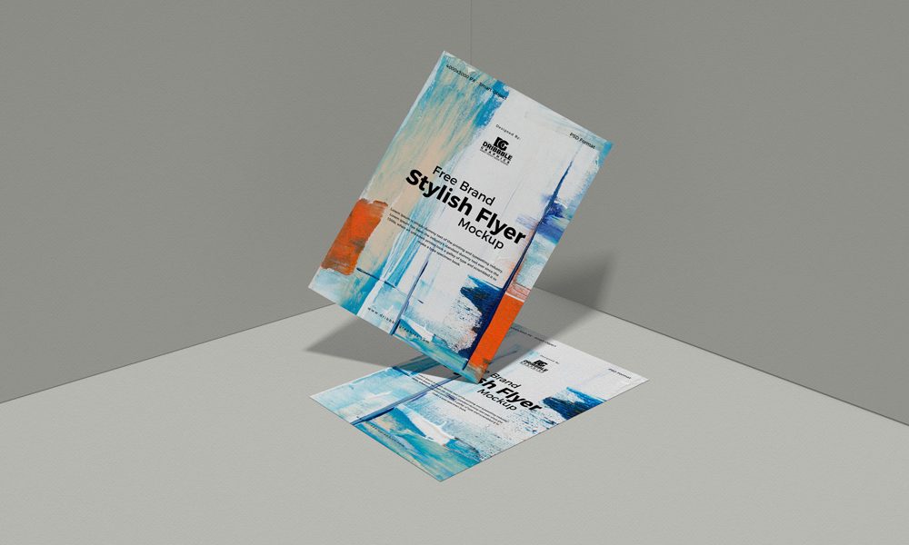 Free Stylish Flyer Mockup Design - Mockup Planet