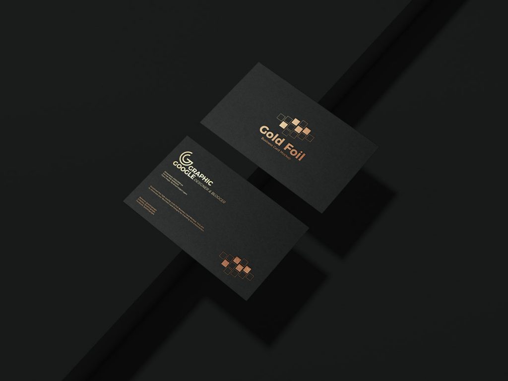 Download Free Gold Foil Business Card Mockup Design - Mockup Planet
