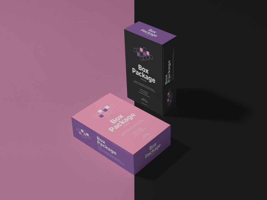 Free Package Box Mockup Design - Mockup Planet