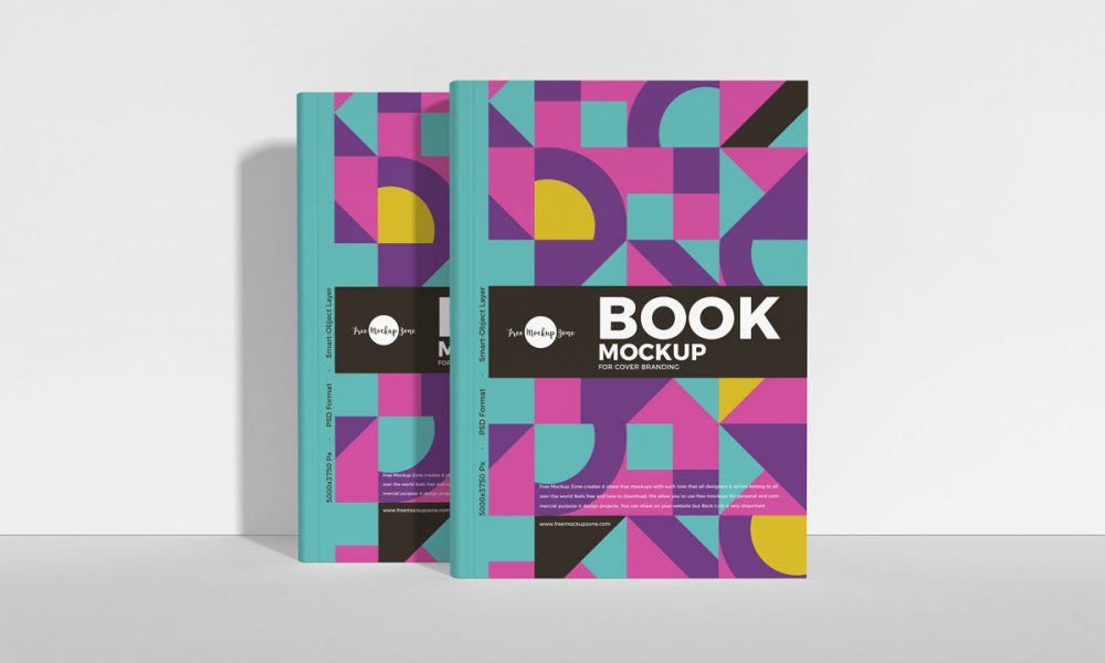 Free Book Mockup Design For Cover Presentation - Mockup Planet