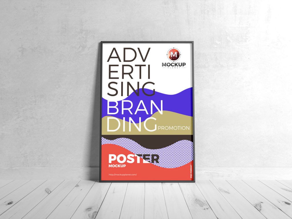 Download Free Branding Black Framed Poster Mockup Design - Mockup Planet