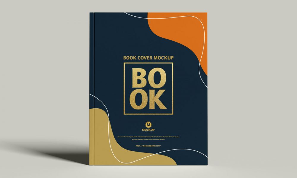 Free Cover Branding Book Mockup Design - Mockup Planet