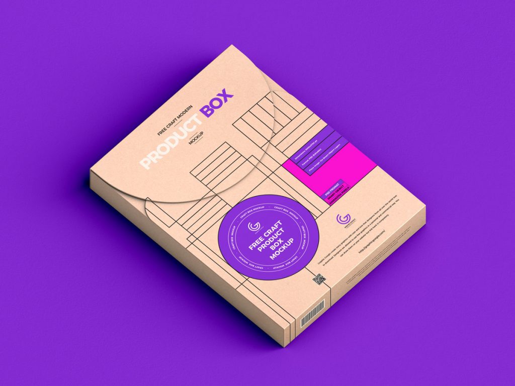 Free Packaging Craft Modern Box Mockup Design - Mockup Planet