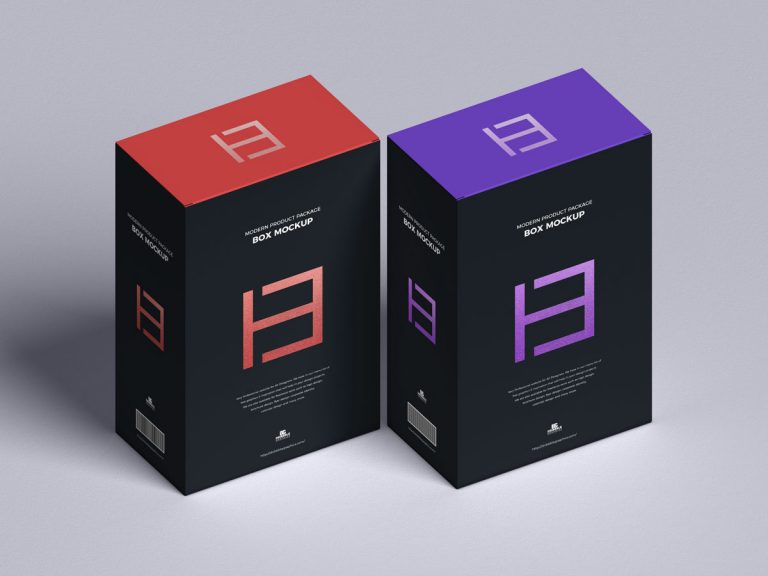 Free Product Branding Boxes Packaging Mockup Design - Mockup Planet