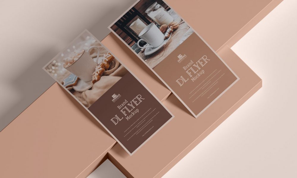 Free Modern Branding Dl Flyer Mockup Design - Mockup Planet