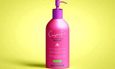 Free-Pump-With-Cosmetic-Bottle-Mockup-Design