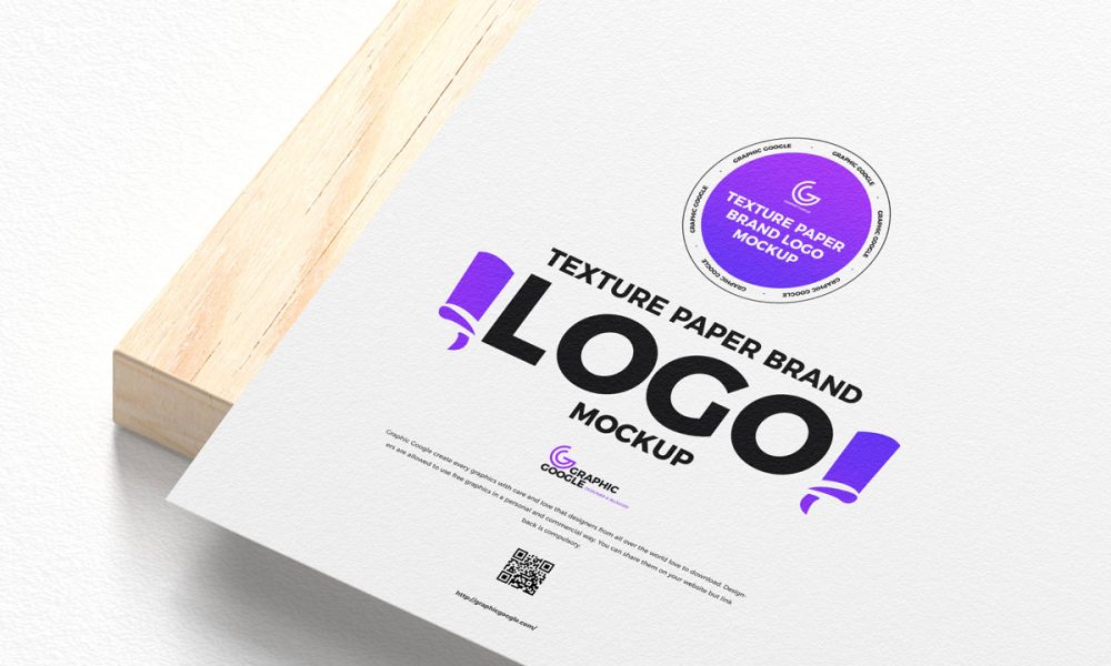 Download Free Psd Texture Paper Logo Mockup Design Mockup Planet