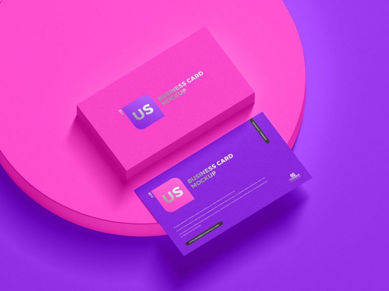 Free Premium US Business Card Mockup Design - Mockup Planet