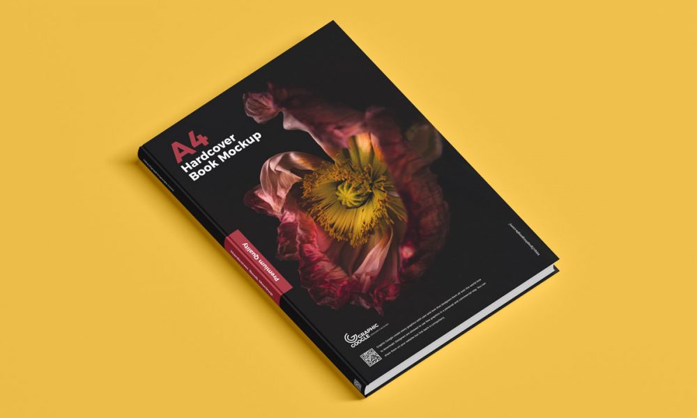 Free A4 Cover Branding Book Mockup Design - Mockup Planet