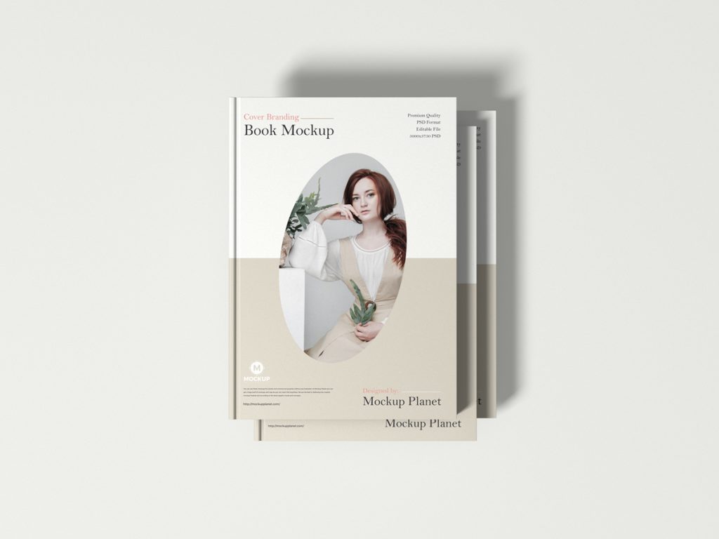 Free Premium A4 Cover Branding Book Mockup Design - Mockup Planet