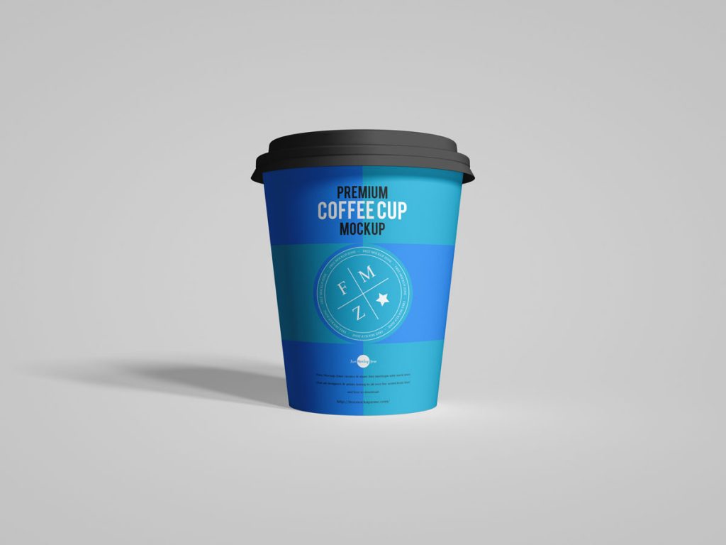 Free Front View Coffee Cup Mockup Design - Mockup Planet