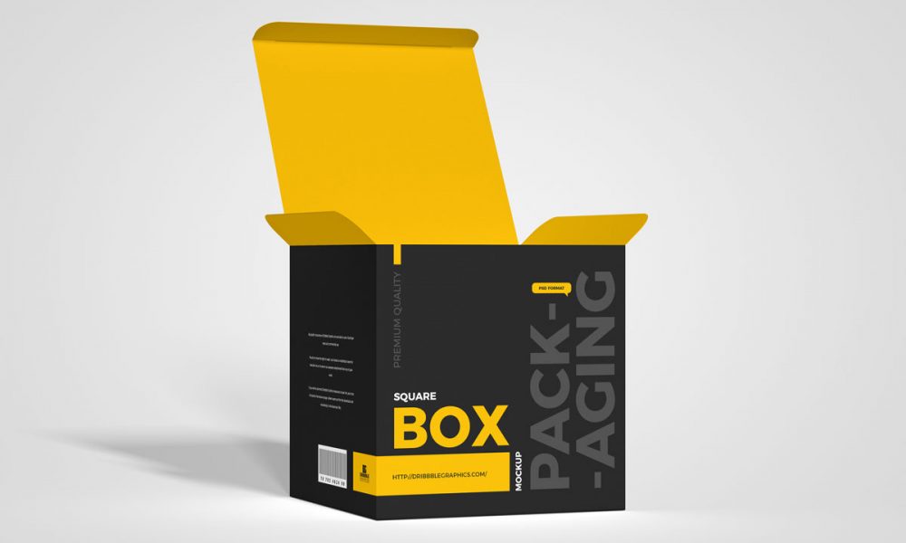 Free Kraft Paper Take Out Packaging Box Mockup - Free Package Mockups