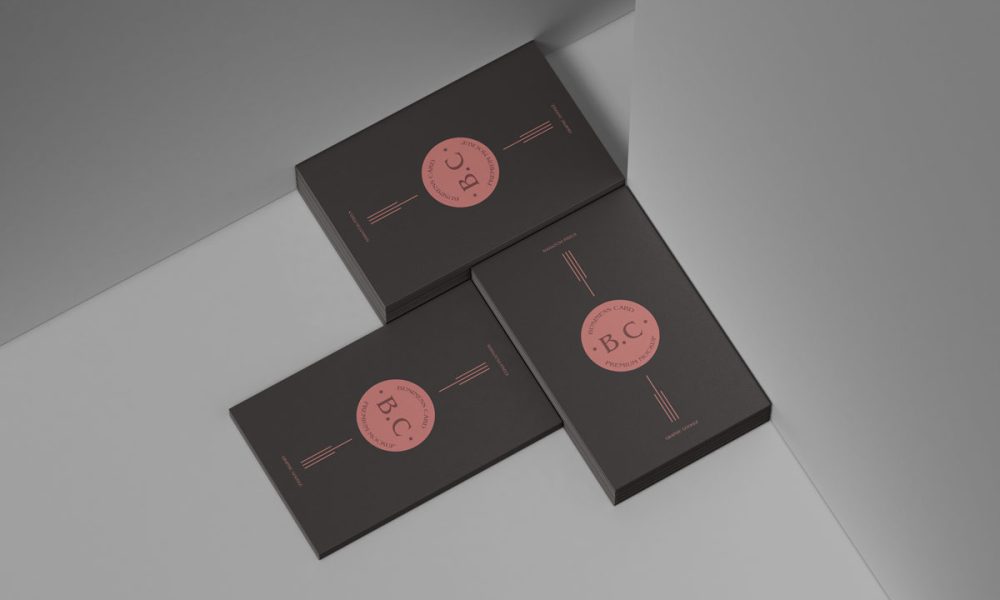 Free Elegant UK Business Card Mockup Design - Mockup Planet