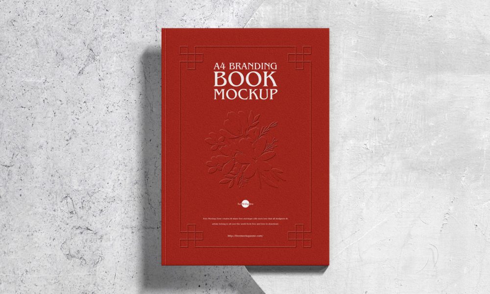 Free Modern Cover Branding Book Mockup Design - Mockup Planet