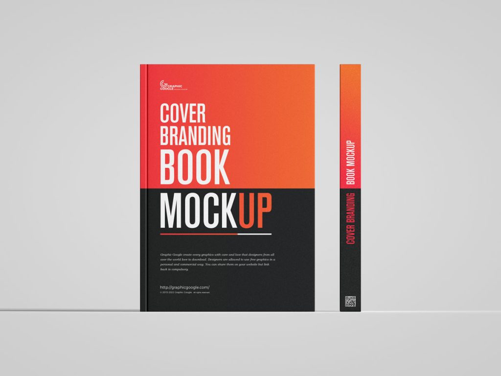 Free Modern A4 Cover Branding Book Mockup Design - Mockup Planet