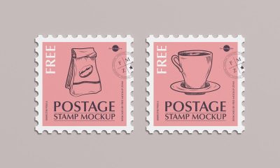 Free-Top-View-Postage-Stamp-Mockup-Design