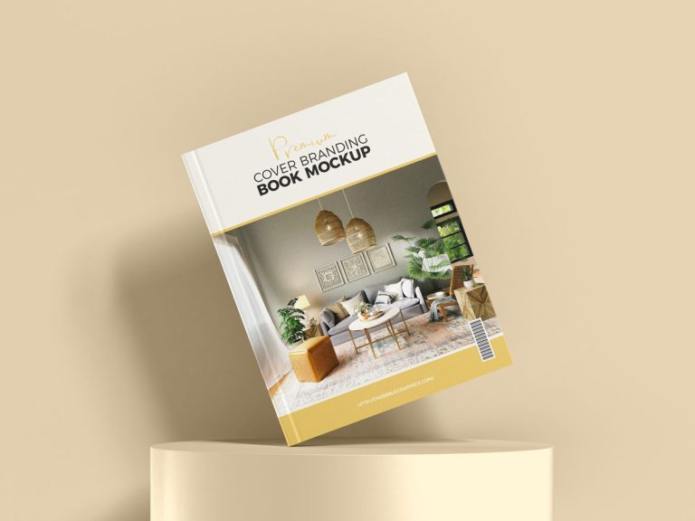 Free Premium Stylish Letter Size Book Mockup Design - Mockup Planet