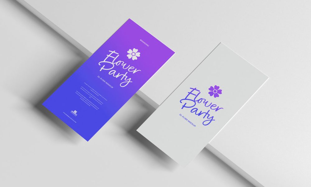 Free Premium Branding Dl Flyer Mockup Design - Mockup Planet