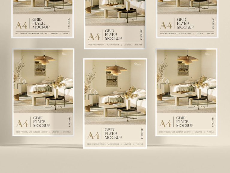 Free Fabulous A4 Flyer Mockup Design - Mockup Planet