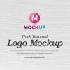 Free-Thick-Textured-Logo-Mockup-Design