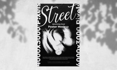 Free-Street-Advertising-Glued-Poster-Mockup-Design
