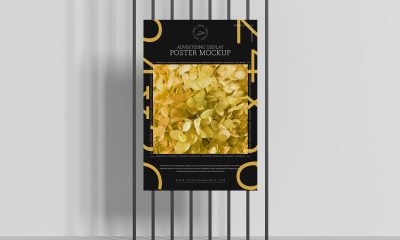 Free-Studio-Display-Poster-Mockup-Design