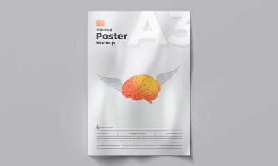 Free-Elegant-Top-View-A3-Poster-Mockup-Design
