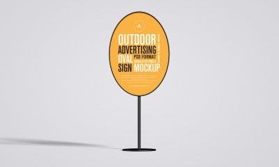 Free-Outdoor-Oval-Sign-Banner-Mockup-Design