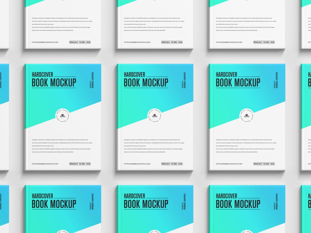 Free Hardcover A4 Book Mockup Design - Mockup Planet