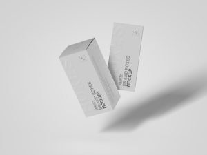 Free Packaging Gravity Boxes Mockup Design - Mockup Planet